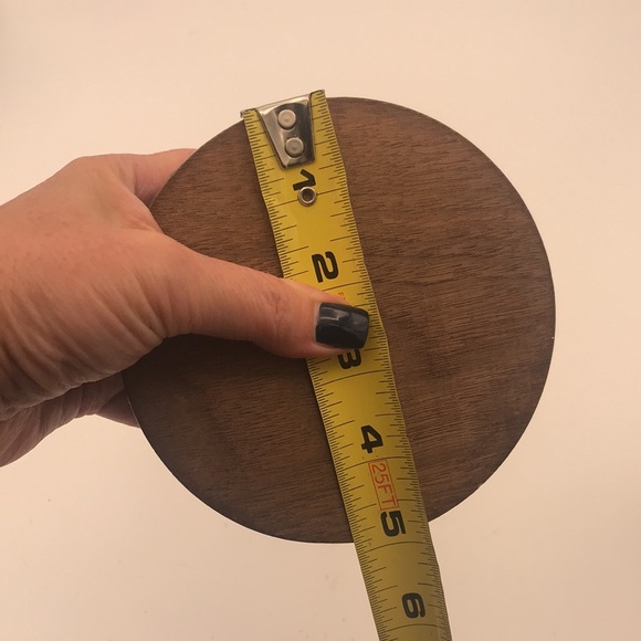 Vintage Pair of Turned Wood Candlesticks - Picture 8 of 9